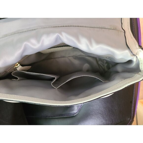 COACH MADISON TWO TONE PYTHON EMBOSSED EXOTIC LEATHER SADIE FLAP SATCHEL 27849 - Picture 8 of 11